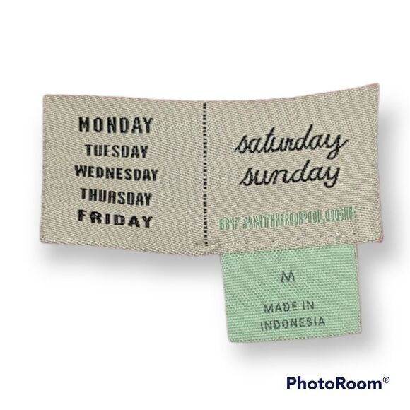 Saturday Sunday Kathie Anthropologie rolled short sleeves flounced tunic dress - Picture 3 of 9